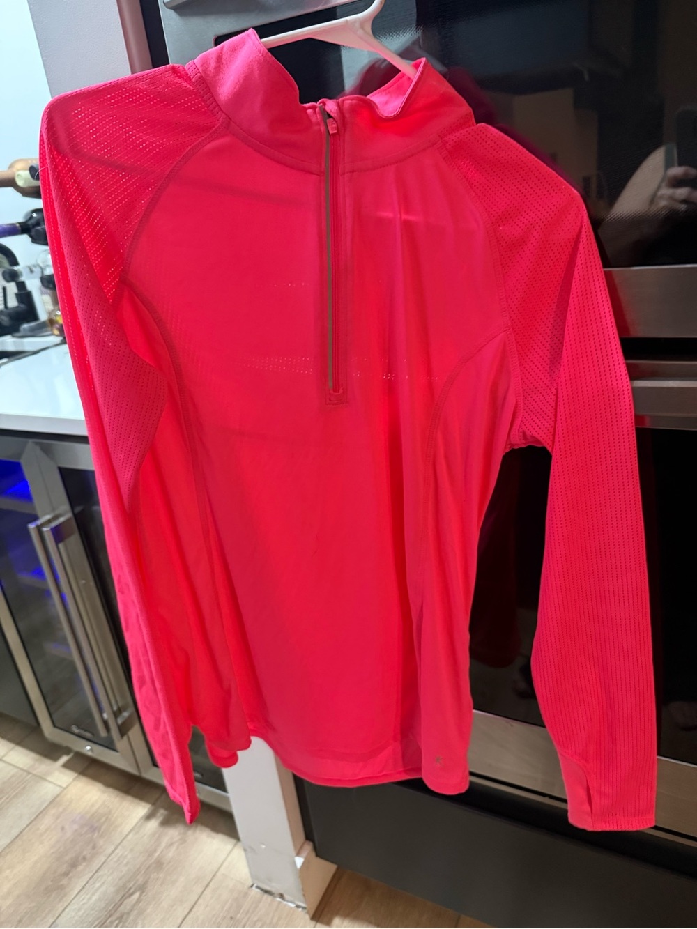 Hot Pink Quarter-Zip Active Top